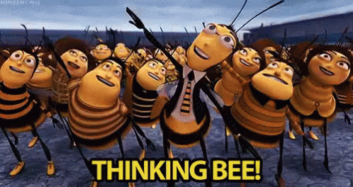 Thinking Bee! - Bee Movie GIF - Bee ThinkingBee GIFs