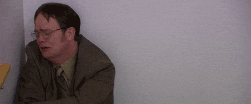Image result for dwight crying gif