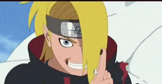 deidara naruto gif deidara