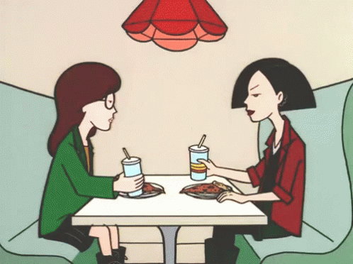 Daria And Jane GIF - BFF Daria Cheers GIFs