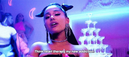 Retail Therapy 7Rings GIF - RetailTherapy 7Rings ArianaGrande GIFs
