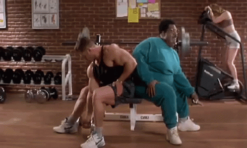 Image result for fatty in gym gif