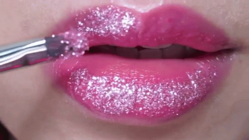 Image result for glitter lips gif