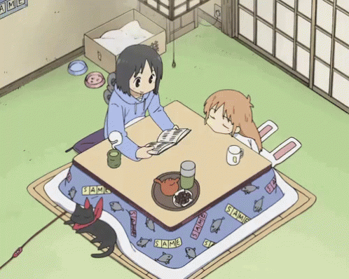 Image result for anime kotatsu gif