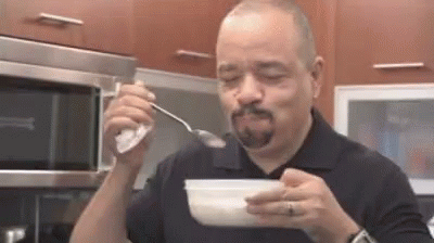 Image result for Ice T eating cereal