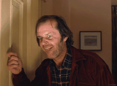 Knocking Psycho GIF - Knocking Psycho TheShining - Descubre & Comparte GIFs