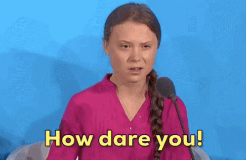 How Dare You Greta Thunberg GIF - HowDareYou GretaThunberg Angry GIFs