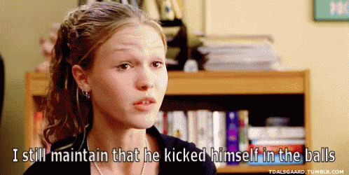 10 Things I Hate About You Gif 10thingsihateaboutyou Kicked Balls