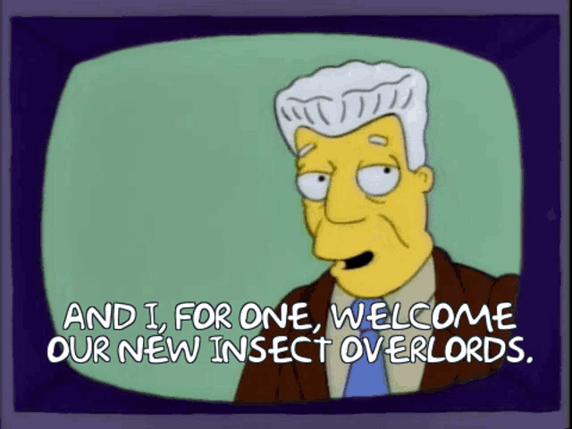 Kent Brockman Insect Overlords GIF - KentBrockman InsectOverlords Simpsons GIFs