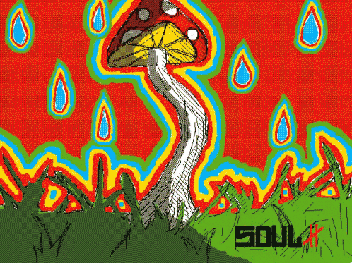 trippy shroom gif trippy shroom mushroom discover share gifs