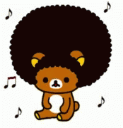 teddy bear with afro