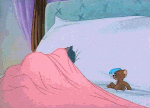 Гифы под одеялом. Джерри под одеялом. Том и Джерри том в одеяле. Джерри спит в кровати. Под одеялом мультики.
