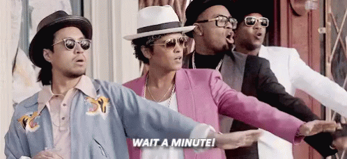 Hold Up GIF - WaitAMinute BrunoMars Watches - Discover & Share GIFs