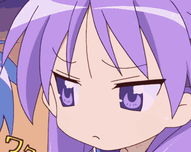 Frown Lucky Star Gif Frown Luckystar Irritated Discover Share Gifs