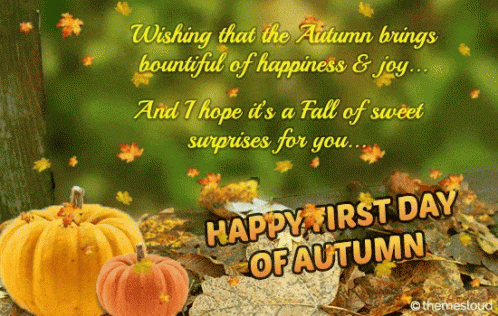 First Day Of Fall Happy First Day Of Autumn GIF - FirstDayOfFall ...
