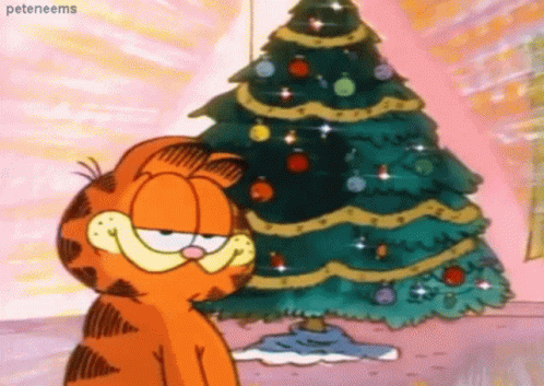Garfield Christmas Tree GIF - Garfield ChristmasTree MerryChristmas -  Discover & Share GIFs