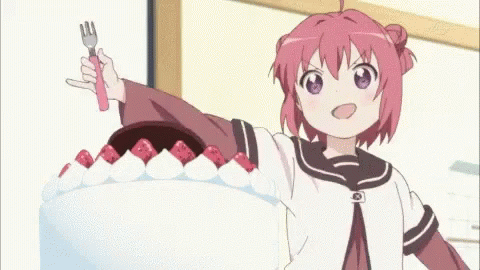 Cake Birthday GIF - Cake Birthday Anime - Discover & Share GIFs