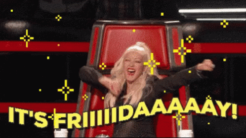 Its Friday Christina Aguilera GIF - ItsFriday ChristinaAguilera Celebrate GIFs
