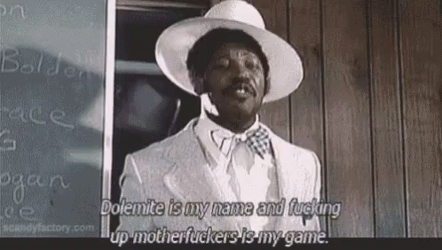 Rudy Ray Moore Fucking Up Motherfuckers Is My Game GIF - RudyRayMoore FuckingUpMotherfuckersIsMyGame Dolemite GIFs