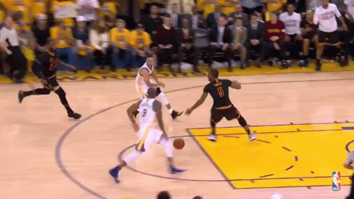 Image result for lebron block gif