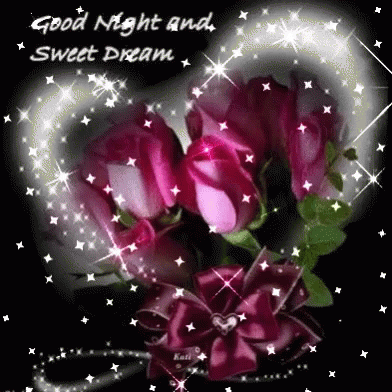 Heart Good Night GIF - Heart GoodNight Rose - Discover & Share GIFs