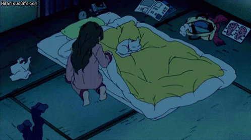 Sleepy Bed Anime Gif