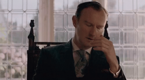 Image result for sherlock face palm gif