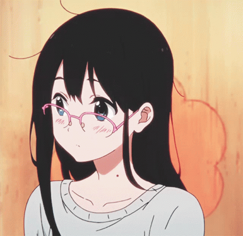 Anime Girl With Eyeglasses GIFs | Tenor