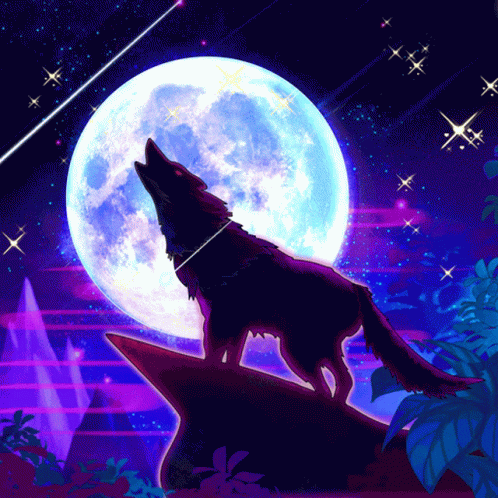 Via Giphy Wolf Howling Wolf Wallpaper Animated Gif - vrogue.co