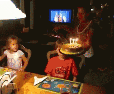 A Birthday She Will Never Forget. GIF - Smashedcake Happybirthday Fail - Discover & Share GIFs