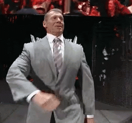 Image result for vince mcmahon reverse walk gif