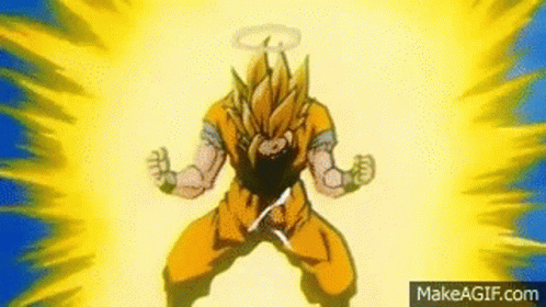 Goku Super Saiyan GIF - Goku SuperSaiyan PowerUp - Discover & Share GIFs