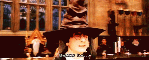 Image result for sorting hat gif