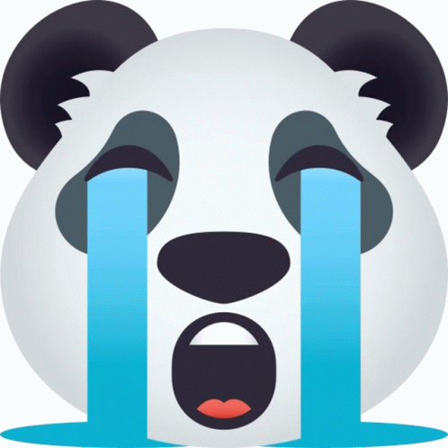 Crying Panda GIF - Crying Panda Joypixels - Discover & Share GIFs