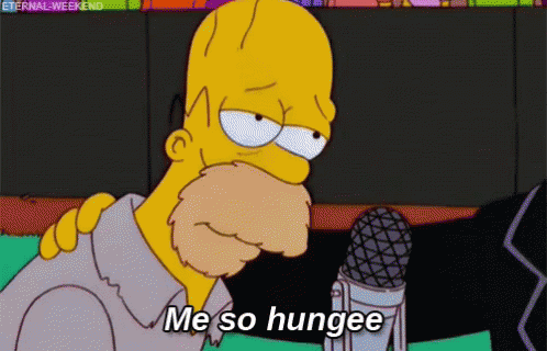 Me So Hungee GIF - TheSimpsons Homer Hungry - Discover & Share GIFs
