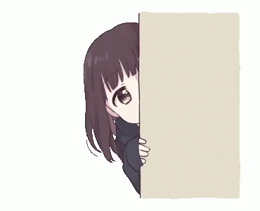 Anime peeking gif