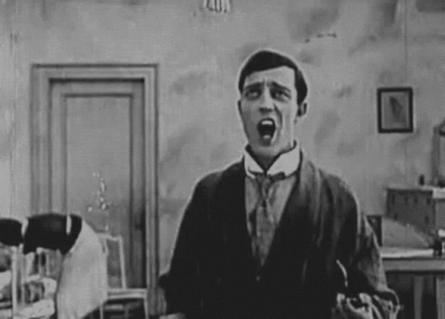 The End Pull Down Blinds GIF - TheEnd PullDownBlinds BusterKeaton GIFs