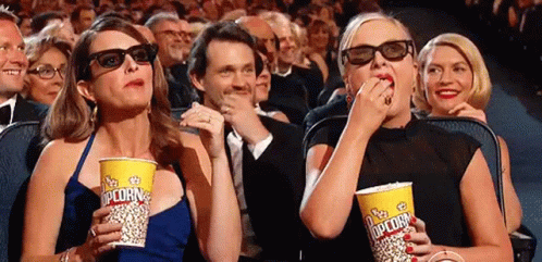 Popcorn Eating GIF - Popcorn Eating MovieTime - Discover & Share GIFs