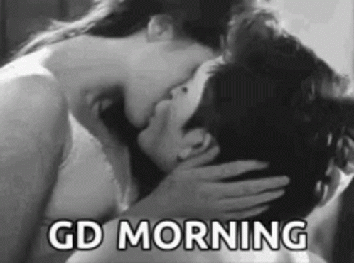 Good morning kiss gif