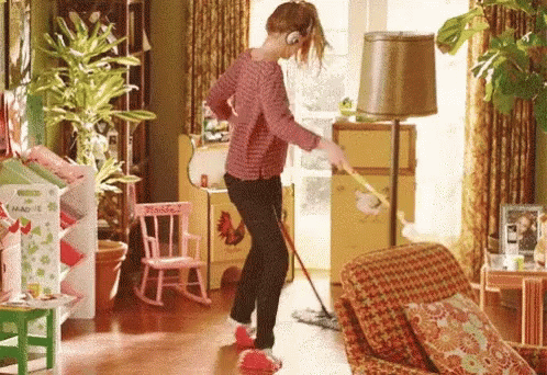 Image result for woman cleaning gif