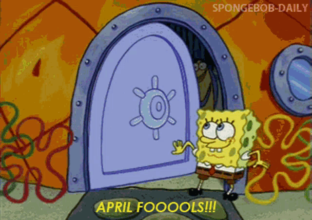 Spongebob April Fools GIF - Spongebob AprilFools AprilFoolsDay