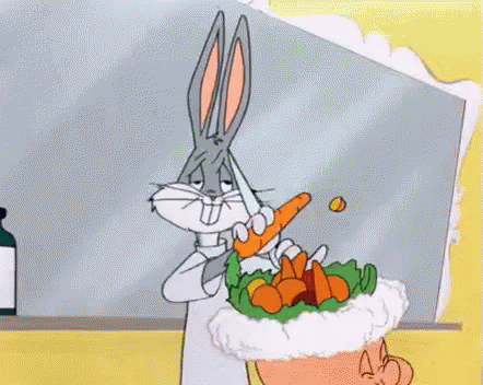 Resultado de imagem para bugs bunny eating carrot gif