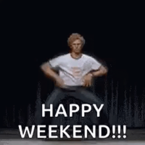 When weekend comes. The weekend gif. Танцуй - выходной gif. Happy weekend gif. Happy weekend стикер.