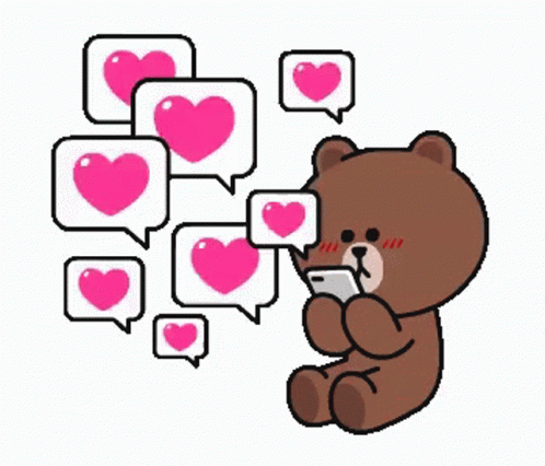 Love Bear GIF - Love Bear Hearts - Discover & Share GIFs