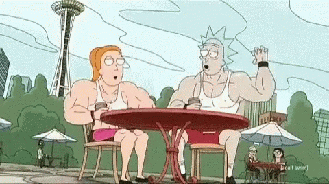 buff rick and morty