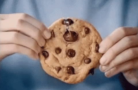 Image result for chocolate chip cookie gif