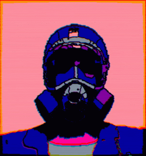 cool gas mask gif