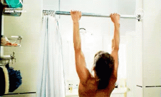 Pull Ups GIF - AngieTribeca Shirtless Pullup - Discover & Share GIFs