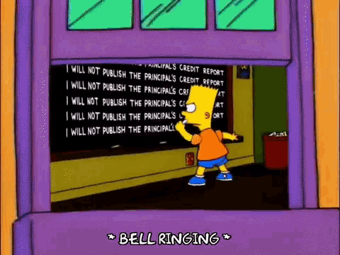 Bart Simpson At School