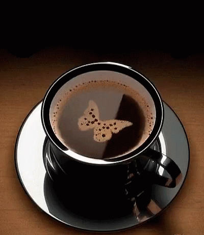 Butterfly Coffee GIF - Butterfly Coffee GoodMorning - Discover ...